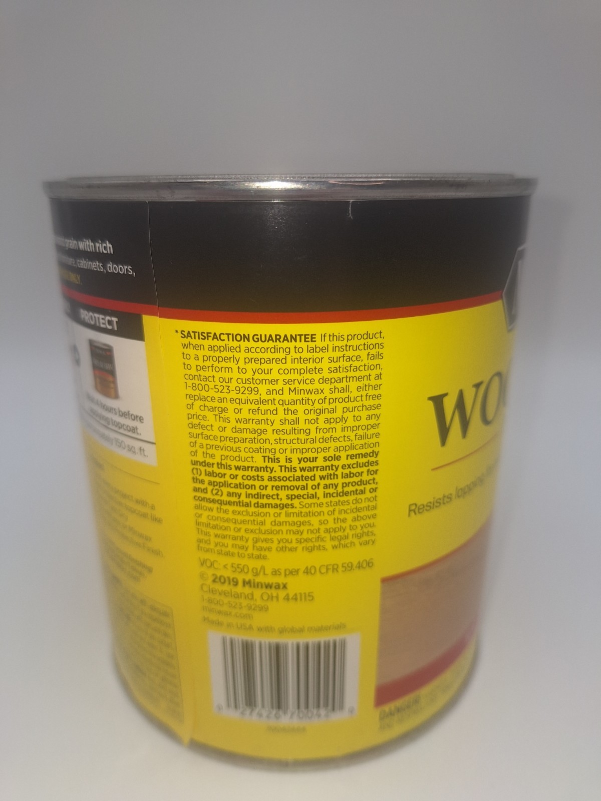 Minwax Pickled Oak 260 Wood Finish Oil-Based Wood Stain 1 Quart NEW