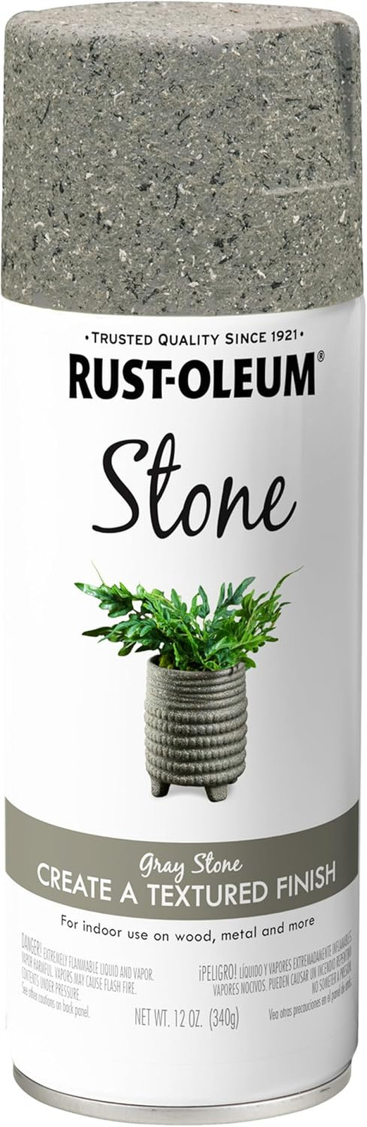 7992830 Stone Creations Spray Paint, 12 Oz, Gray Stone
