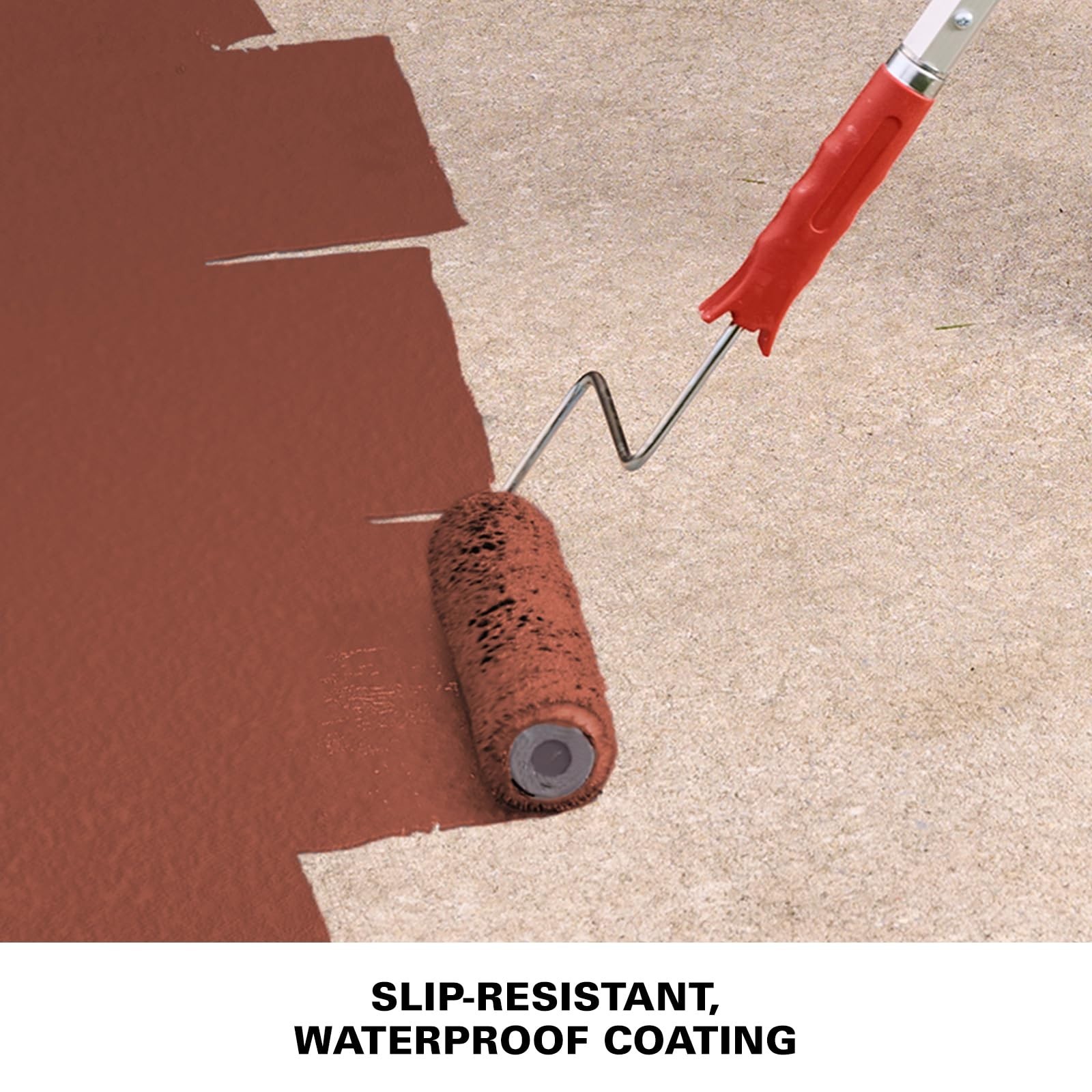 Textured Solid Coating Resurfacer, Redwood Color, 1 Gallon – Durable Outdoor Pai