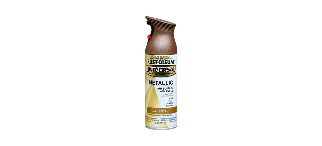 UNIVERSAL Metallic Spray Paint, Metallic, Aged Copper, 11 oz, Aerosol Can
