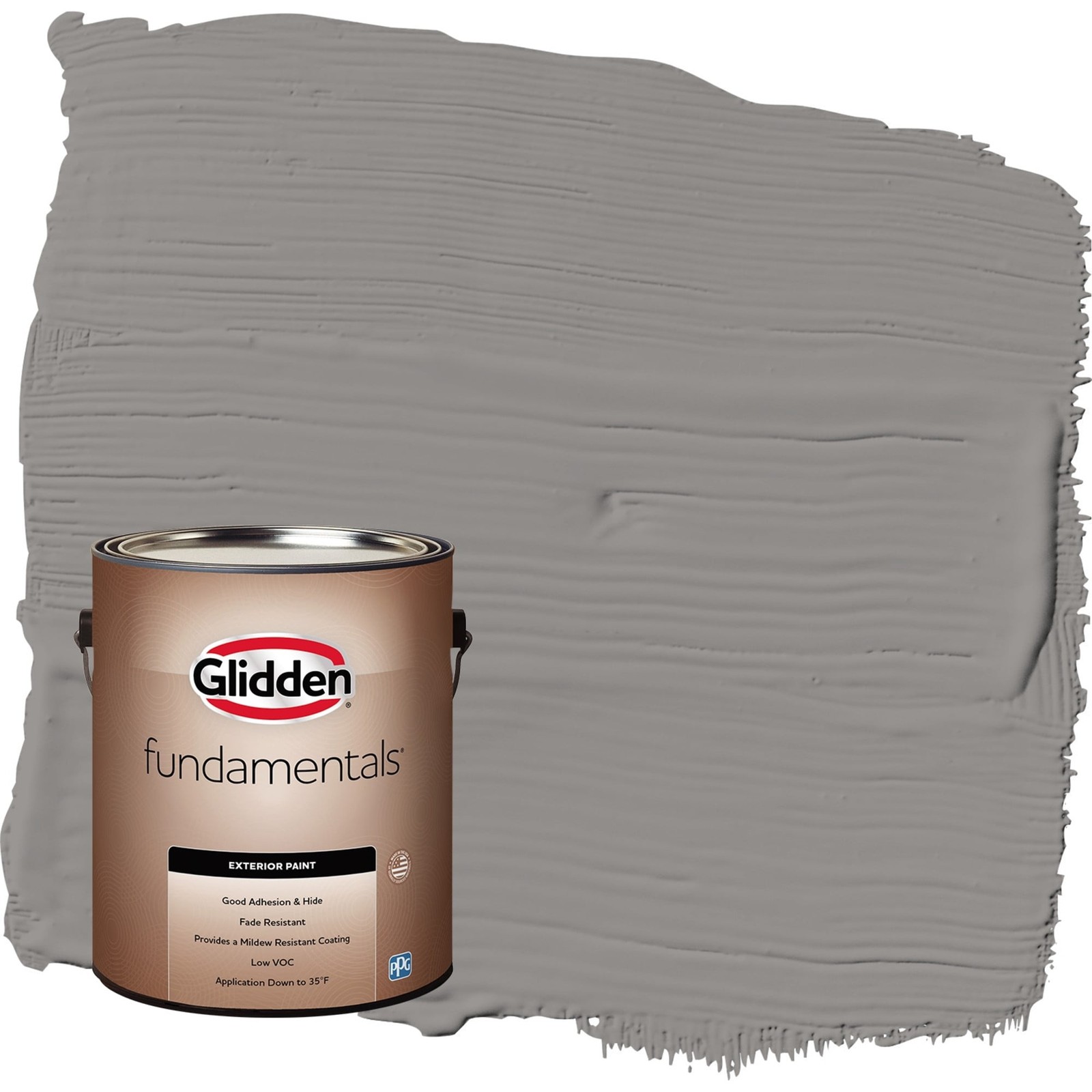 Fundamentals Antique Silver / Grey Satin Exterior Paint 1 Gallon