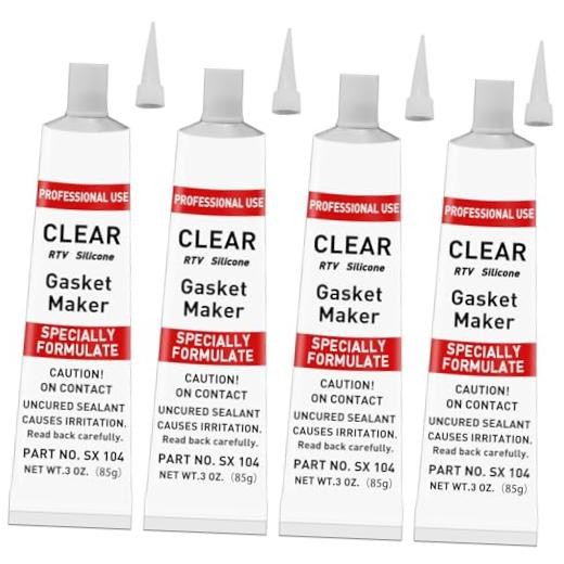 340g RTV Silicone Gasket Maker Silicone Sealant Shockproof and Leakproof, Clear