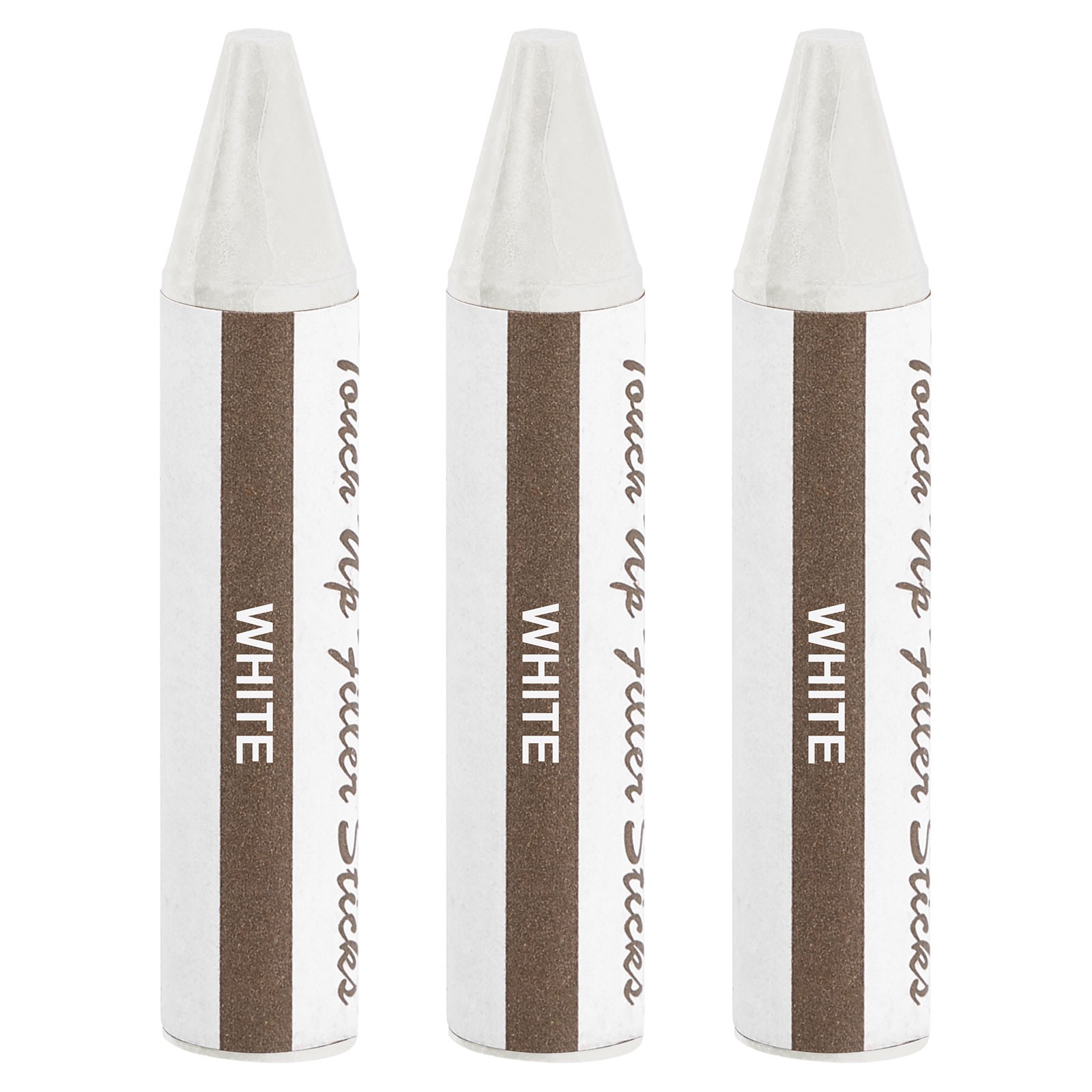 3Pcs Wood Filler Stick Wax Sticks Wood Touch Up Markers White