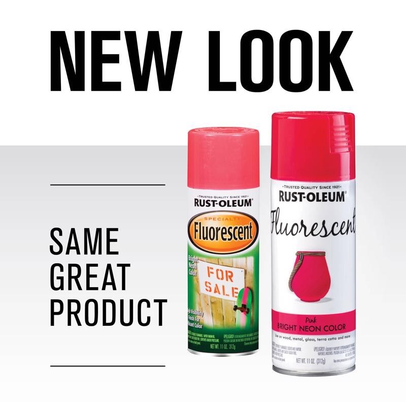 Rust-Oleum Specialty Fluorescent Pink Bright Neon Color Spray Paint 11 ounce