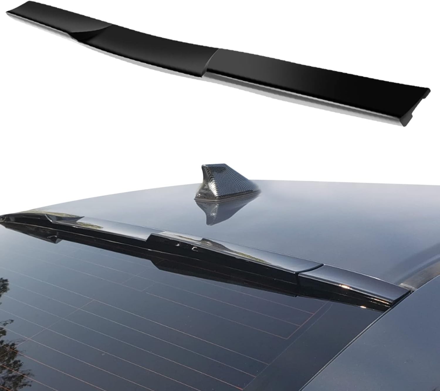 Universal Rear Roof Spoiler ABS Fits for Most Cars Rear Window Roof Top Spoiler