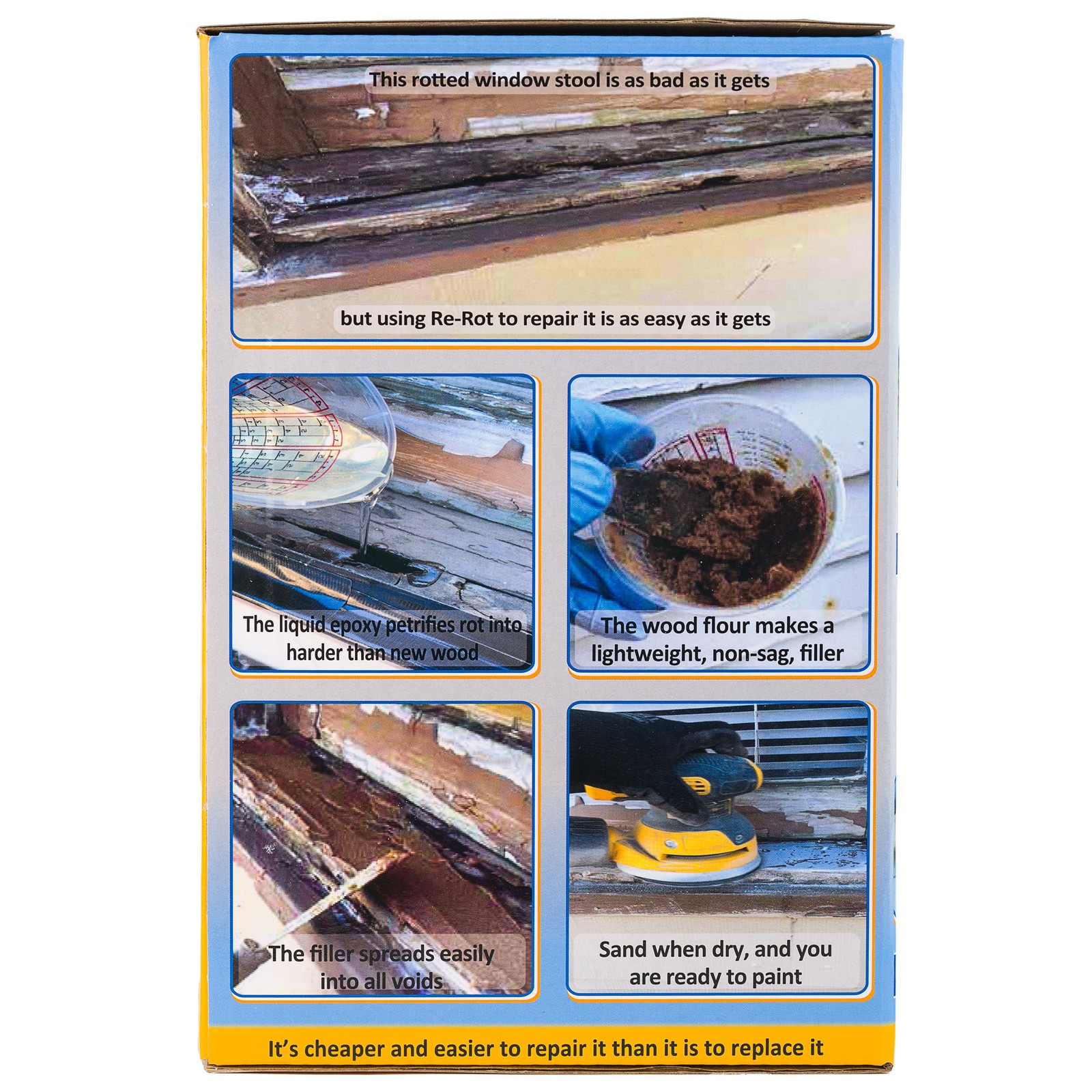 Re-Rot 48-Ounce Epoxy – Rot Repair Kit – Rapid Drying 48 Ounce, Transparent
