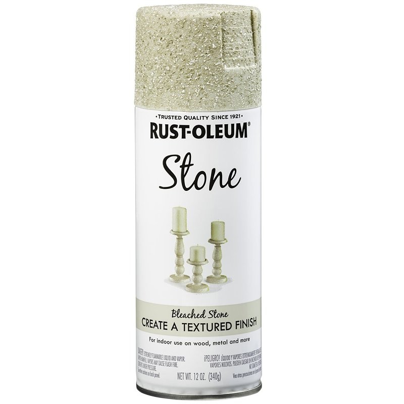 Rust-Oleum 342730 Specialty Paint, Flat/Matte, Bleached Stone, 12 oz, Aerosol Ca