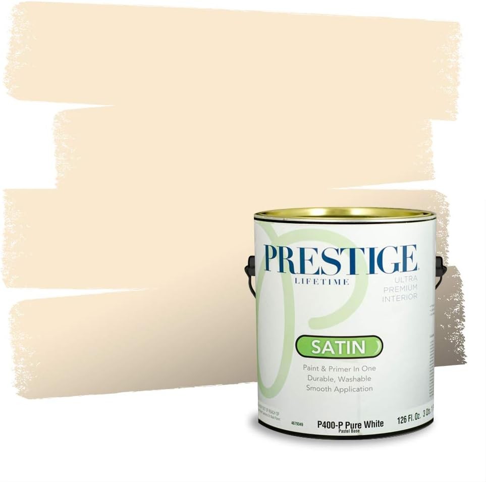 PRESTIGE Paints P400-P-7002-24VP Paint and Primer In One, 1 gallon, Basket