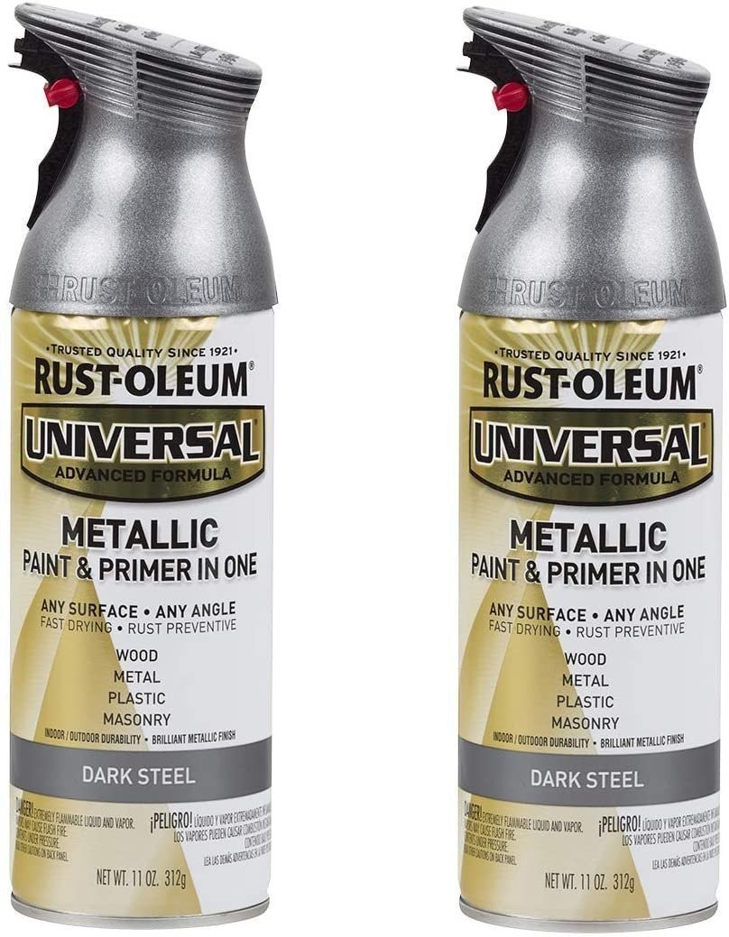 Rust-Oleum 249132-6PK Universal All Surface Metallic Spray Paint, 11 oz, Aged…