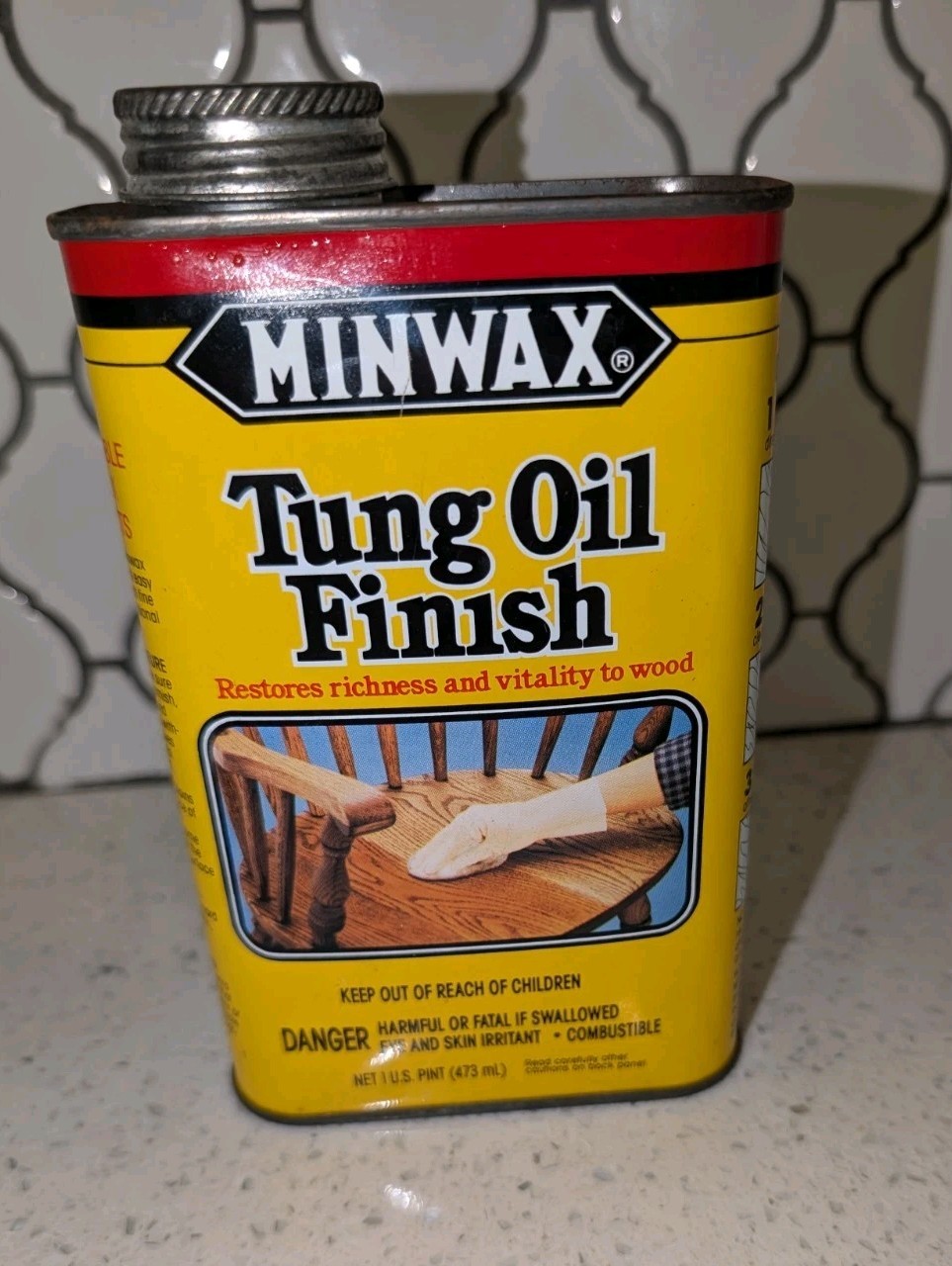 MINWAX TUNG OIL FINISH 1 PINT VINTAGE OLD STOCK