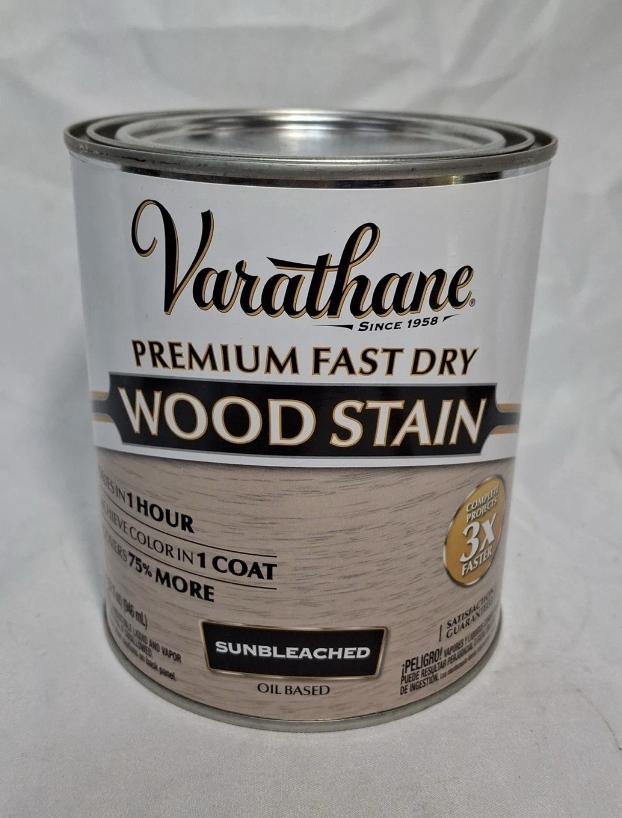Varathane Fast Drying Oil-Based Wood Stain Sunbleached 1 Quart