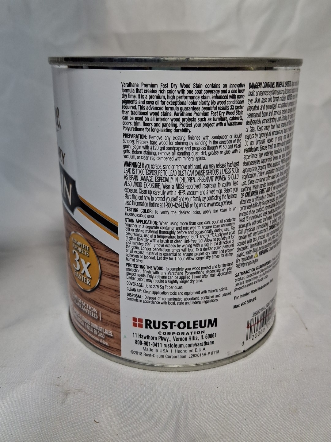 Light Walnut, Varathane Premium Fast Dry Wood Stain-262015, 1 Quart, 32 fl oz