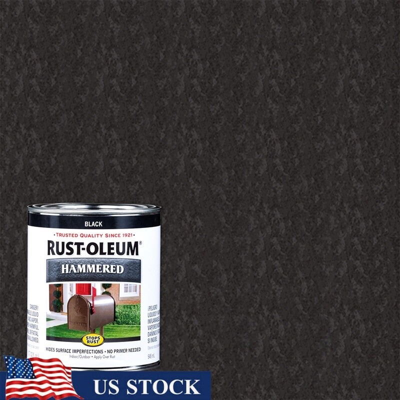Oil Based Hammered Paint Quart 2 Pack Indoor Outdoor Rust Prevention Quick Dry