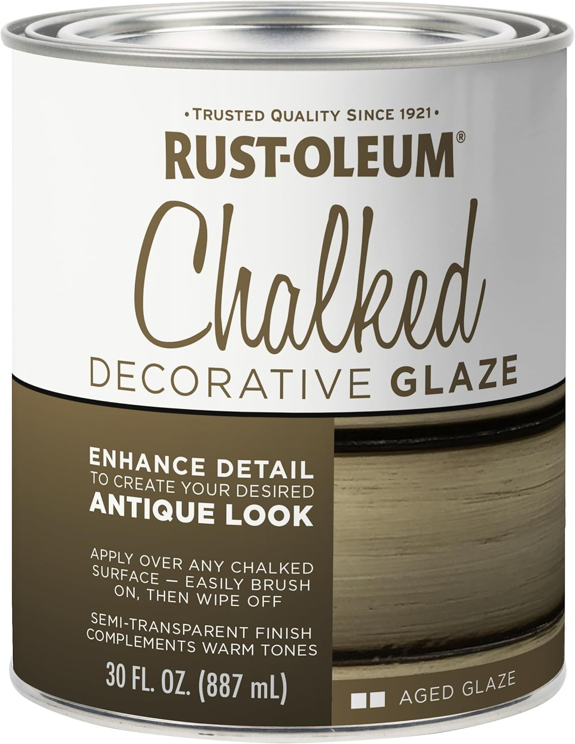 Chalked Semi-Transparent Aged Glaze Finish Paint