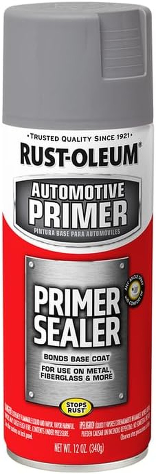 249321 Automotive Primer Sealer Spray, 12 Oz, Gray, (6 Pack)