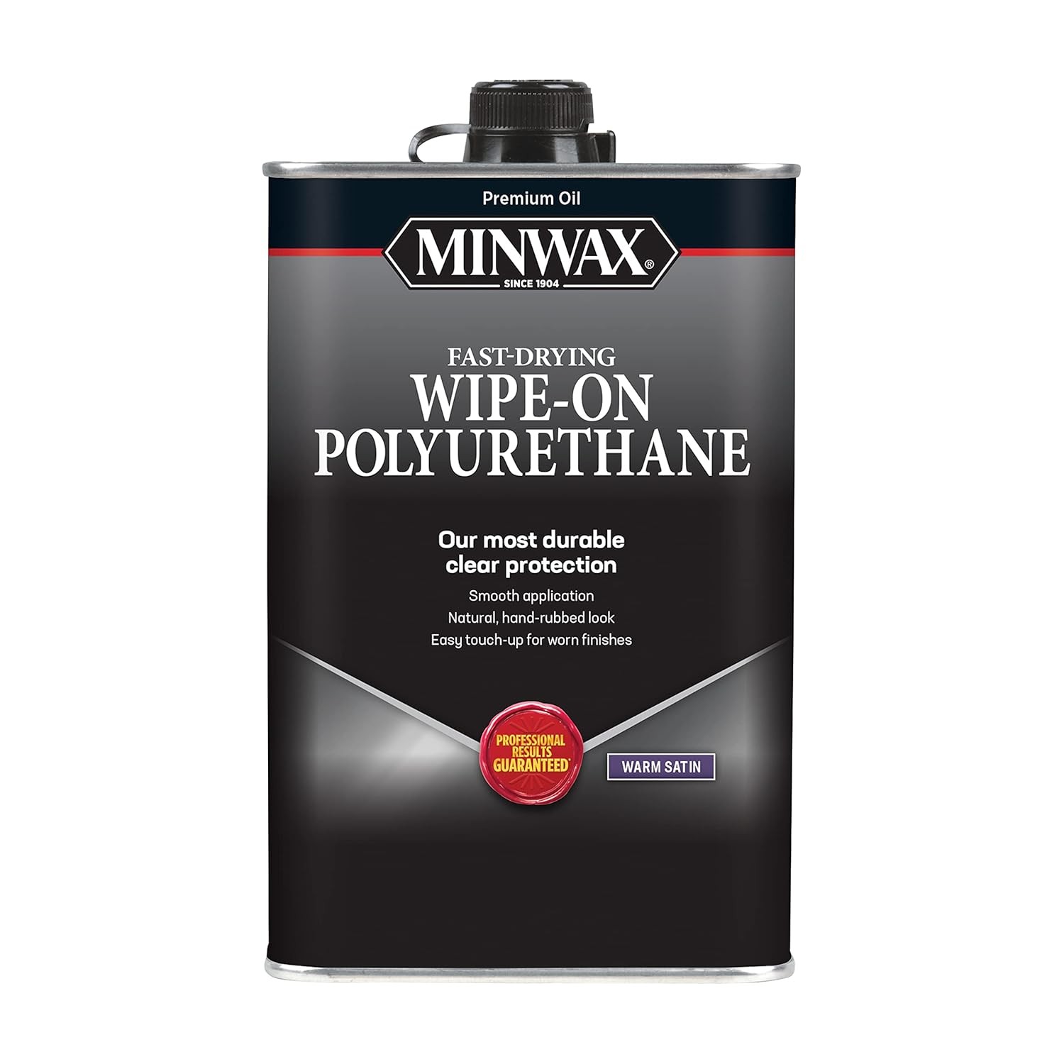 Oil-Based Wipe-On Polyurethane Satin Finish 1 Pint Minwax Polyurethane
