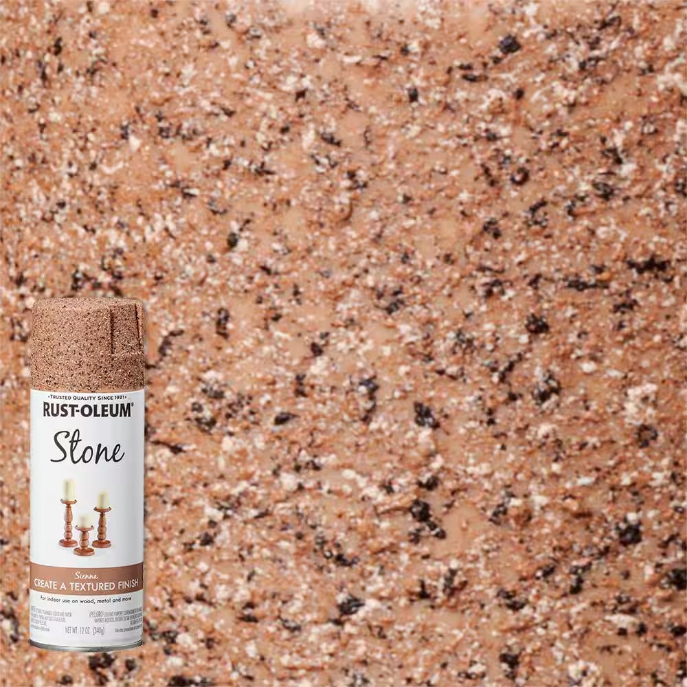 Rust-Oleum Specialty 12 oz Flat Sienna Stone Textured Finish Spray Paint 6 Pack