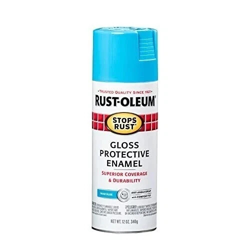 Rust-Oleum 269292 Stops Rust Spray Paint, 12-Ounce, Gloss Maui Blue