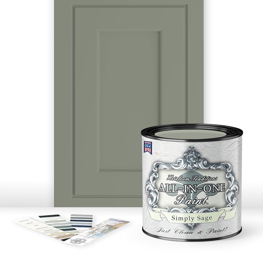 ALL-IN-ONE Paint by Heirloom Traditions, Simply Sage (Gray Green), Quart – Du…