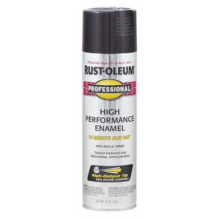 Rust-Oleum 7579838 Rust Preventative Spray Paint, Black, Gloss, Solvent, 15 Oz