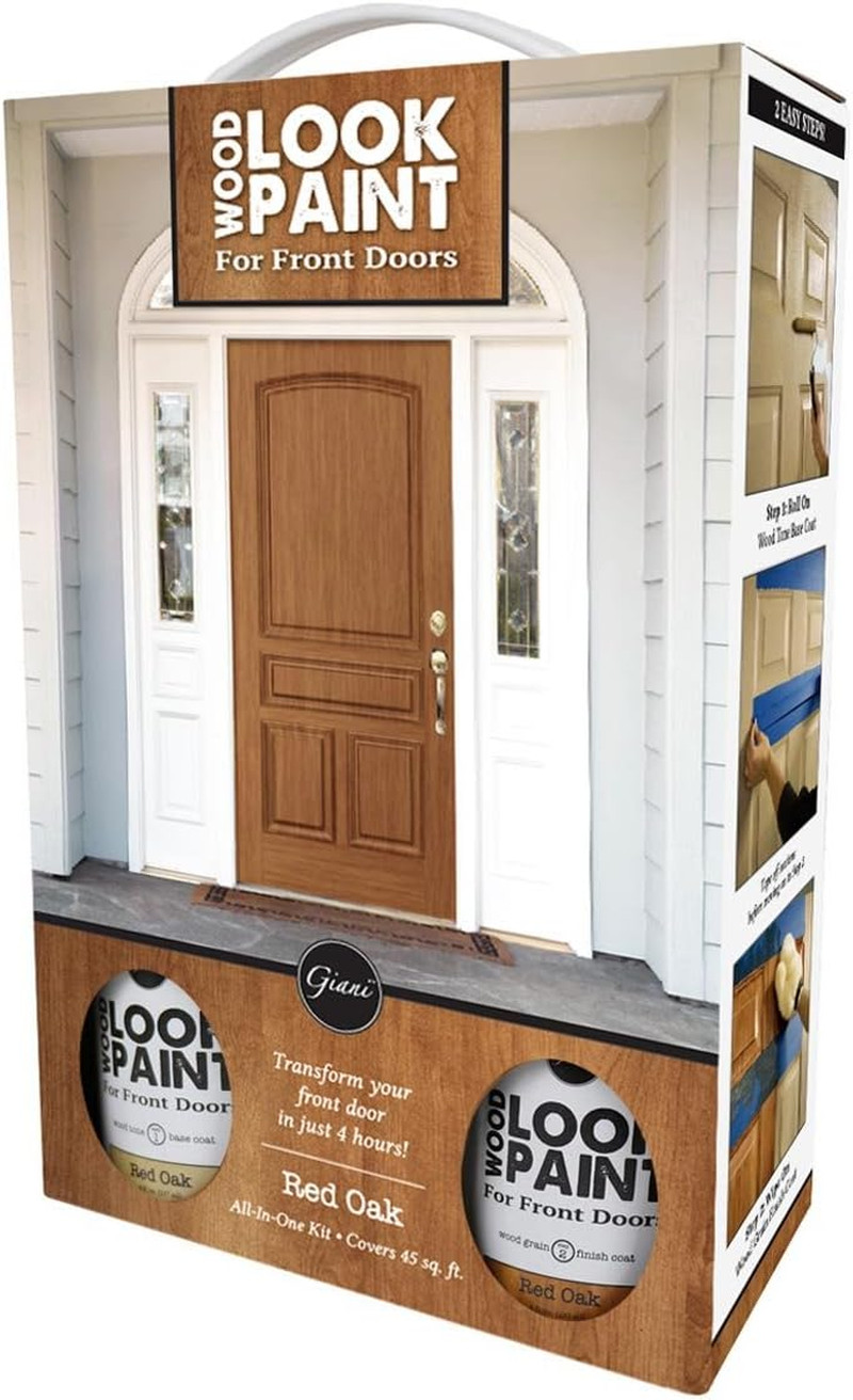 Red Oak Wood Look Paint Kit for Doors – Transform Your Space!