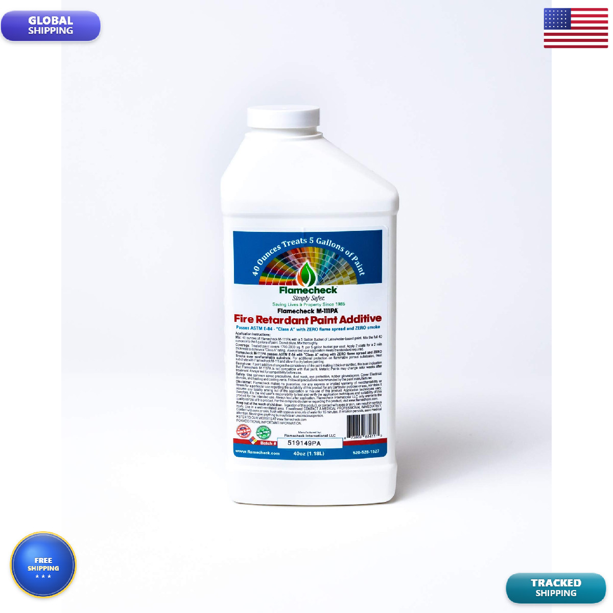 Flamecheck Simply Safer. Flamecheck M-111Pa Fire Retardant Paint Additive 40