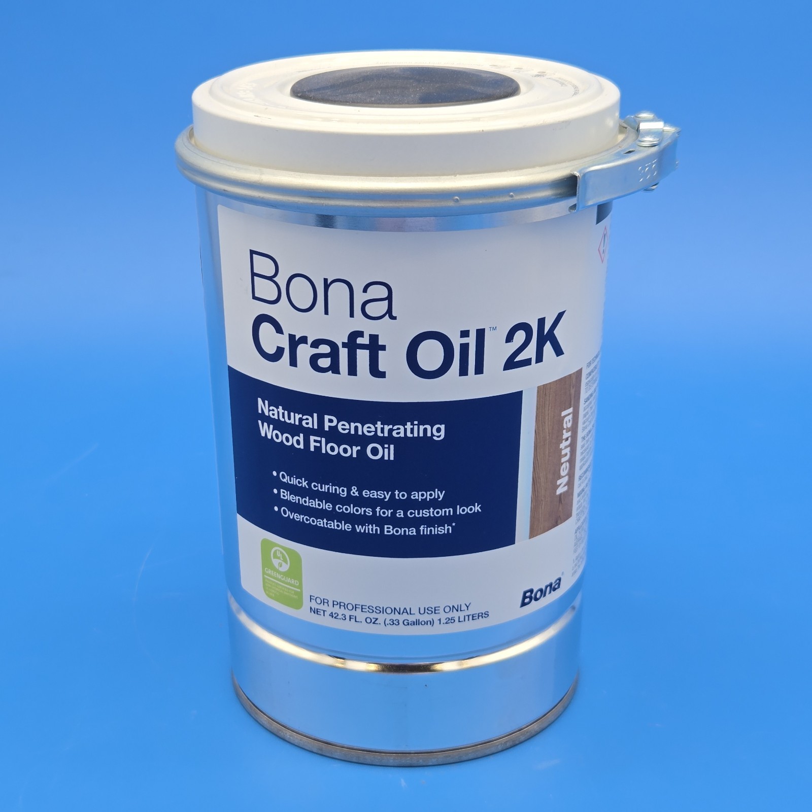 Bona Craft Oil 2K Neutral Natural Penetrating Wood Floor Oil 1.25L