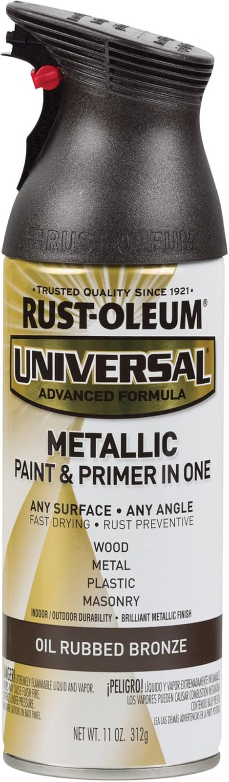249131 Universal All Surface Metallic Spray Paint, 11 Oz, Oil Rubbed Bronze