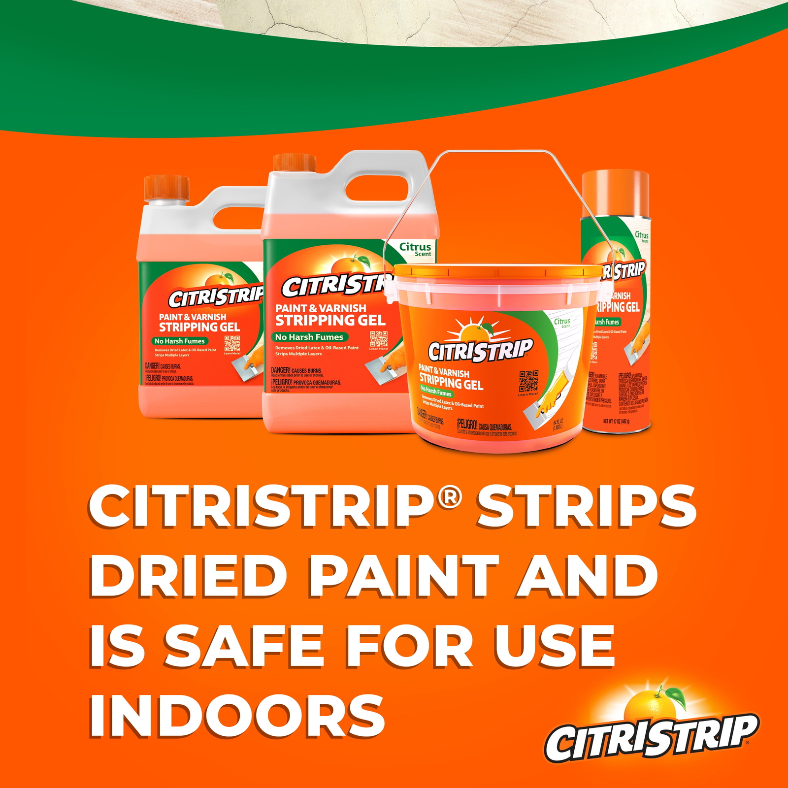 Paint & Varnish Stripping Gel, Citrus Scent, 1 Quart