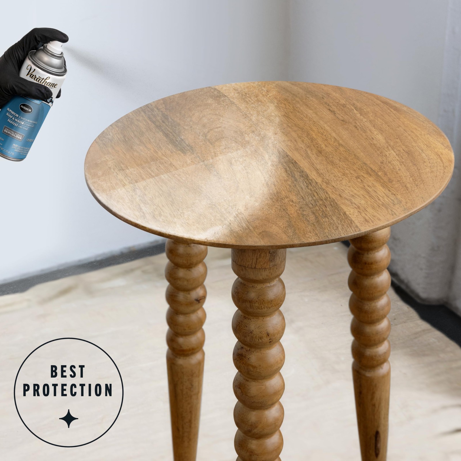 Water-Based Crystal-Clear Ultimate Polyurethane Spray | Interior Wood Protect…