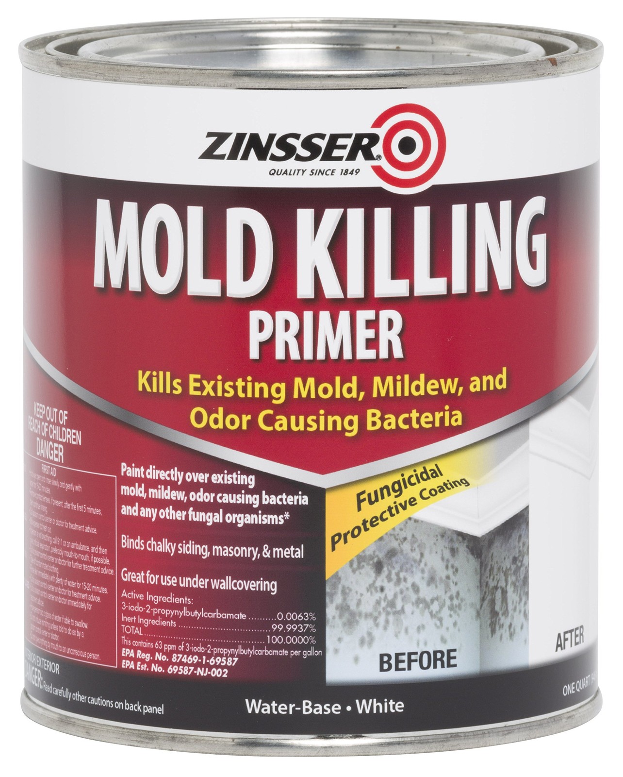 qt Zinsser 276087 White Zinsser, Mold Killing 32 Fl Oz (Pack of 1),