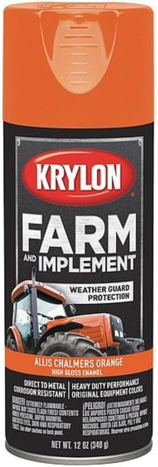 Krylon Implement Paint Aerosol Allis Chalmers Orange (AC Orange), 12 Ounce (P…