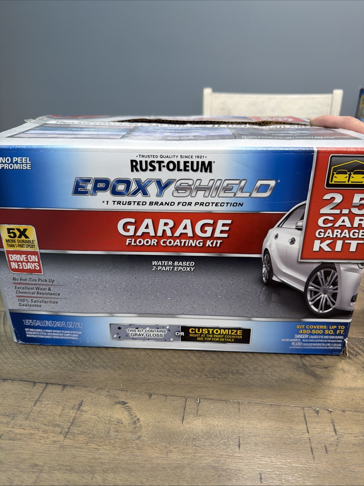 Rust Oleum Epoxyshield Garage Floor Coating Kit 2.5 Car Garage Kit (Gray Gloss)