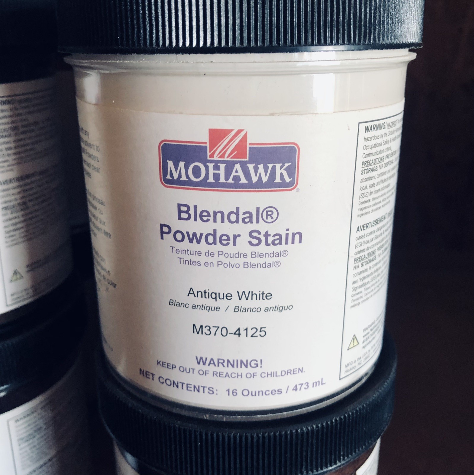 16 Oz NEW Blendal Mohawk Antique White Powder Stain 1lb