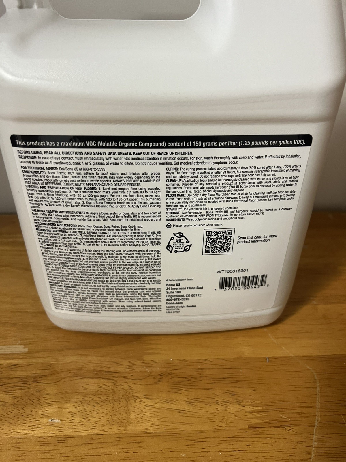 Bona Traffic HD Antislip Satin with hardener