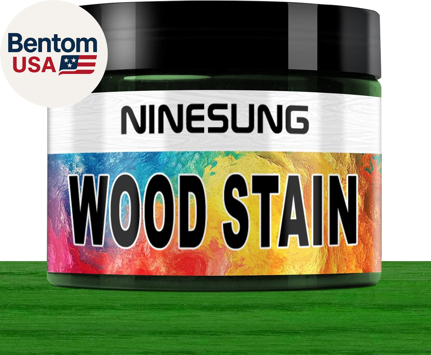 Green Wood Stain | Colored Wood Stain for Indoor and Outdoor Furniture | Fast Dr