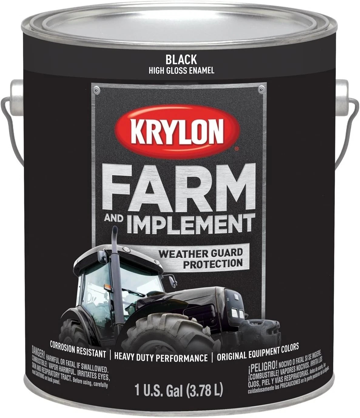 Krylon Farm & Implement Paint, 1 Gal Black