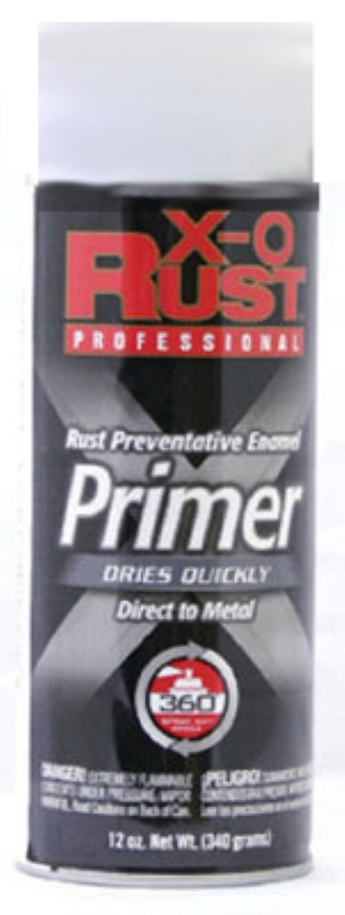X-O Rust 1220P-AER 12 oz Can of Professional Anti-Rust Metal White Spray Primer