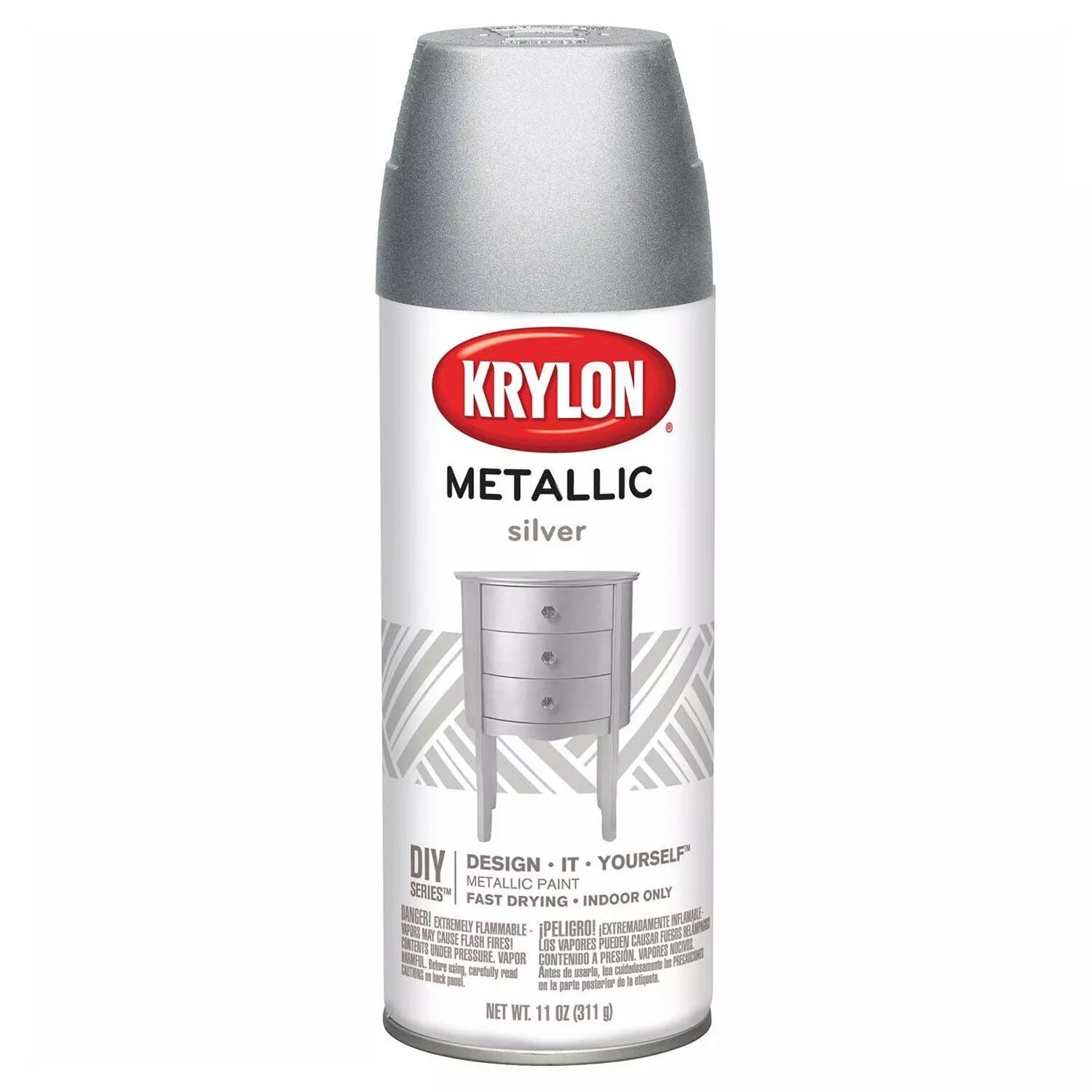 (6 PACK) Krylon K01406 Krylon Metallic Paint Silver Metallic
