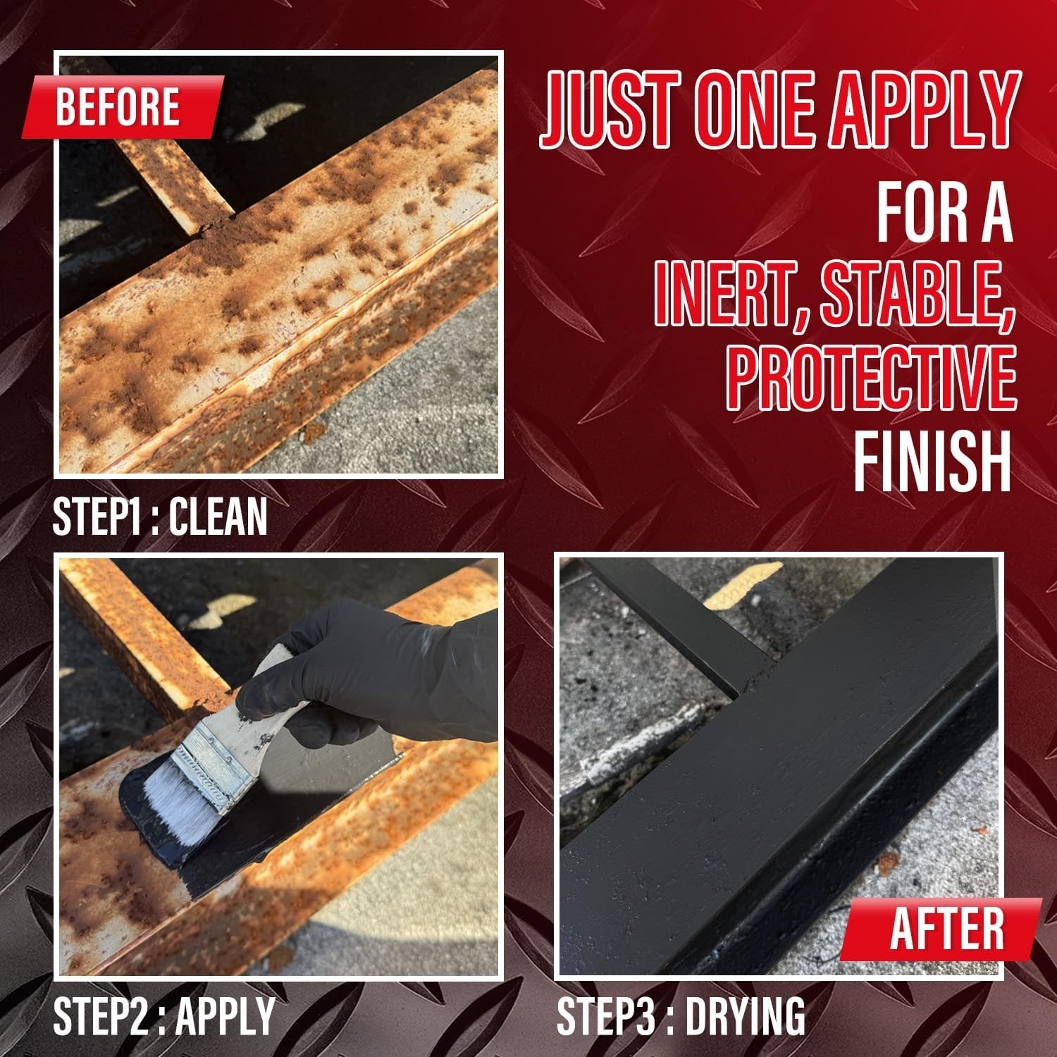 Oil-Based 2-in-1 Rust Primer & Converter – 35 oz Metal Restoration Paint