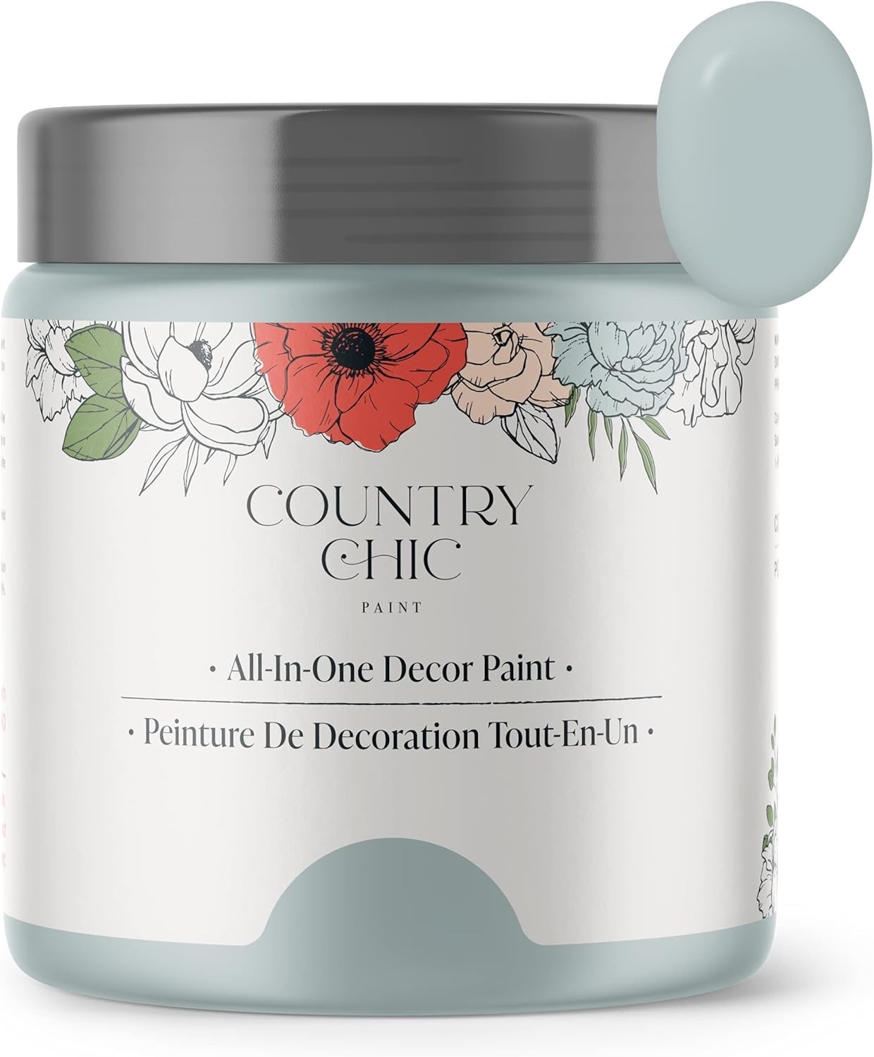 Transform Your Home with All-in-One Eco Chic Chalk Paint – Dune Grass, 16 oz