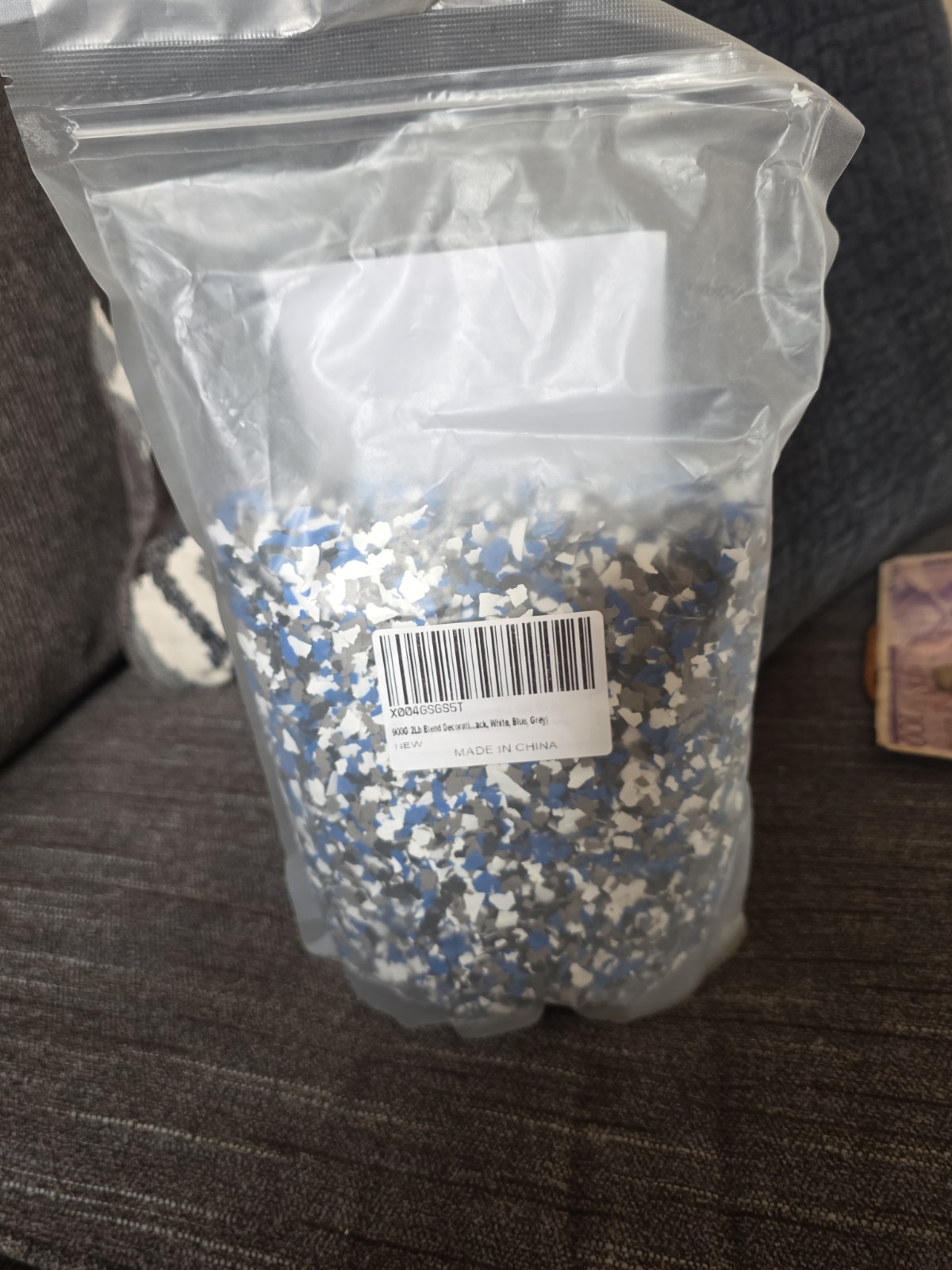 900G/2Lb Blend Decorative Color Chips Epoxy Floor Flakes Garage Paint Flakes Con