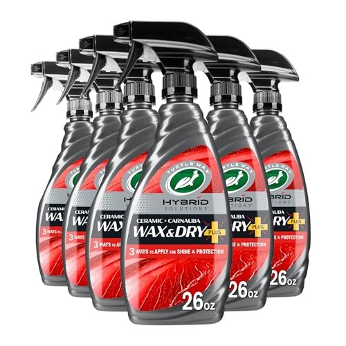 Hybrid Solutions Wax & Dry Plus – Spray On Car Wax for High Gloss Shine