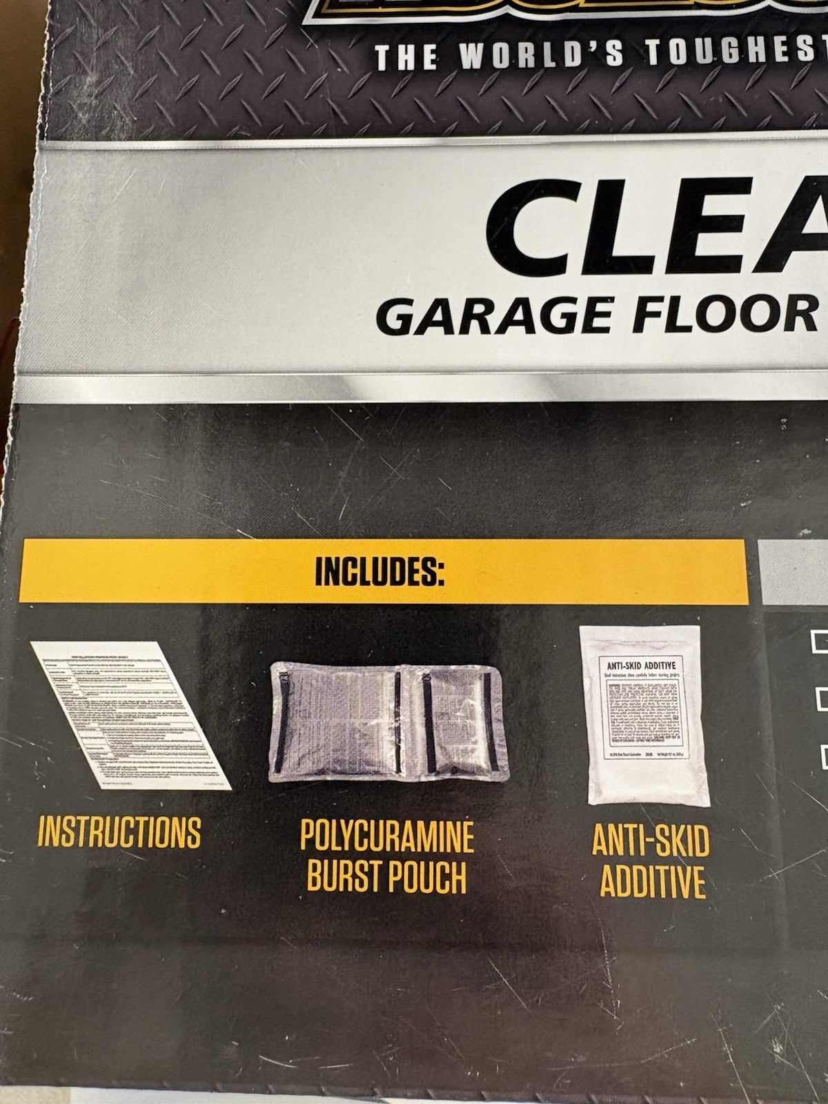 Rust-oleum Rock-Solid Clear Coat Garage Floor Top Coat ($100 PER BOX)