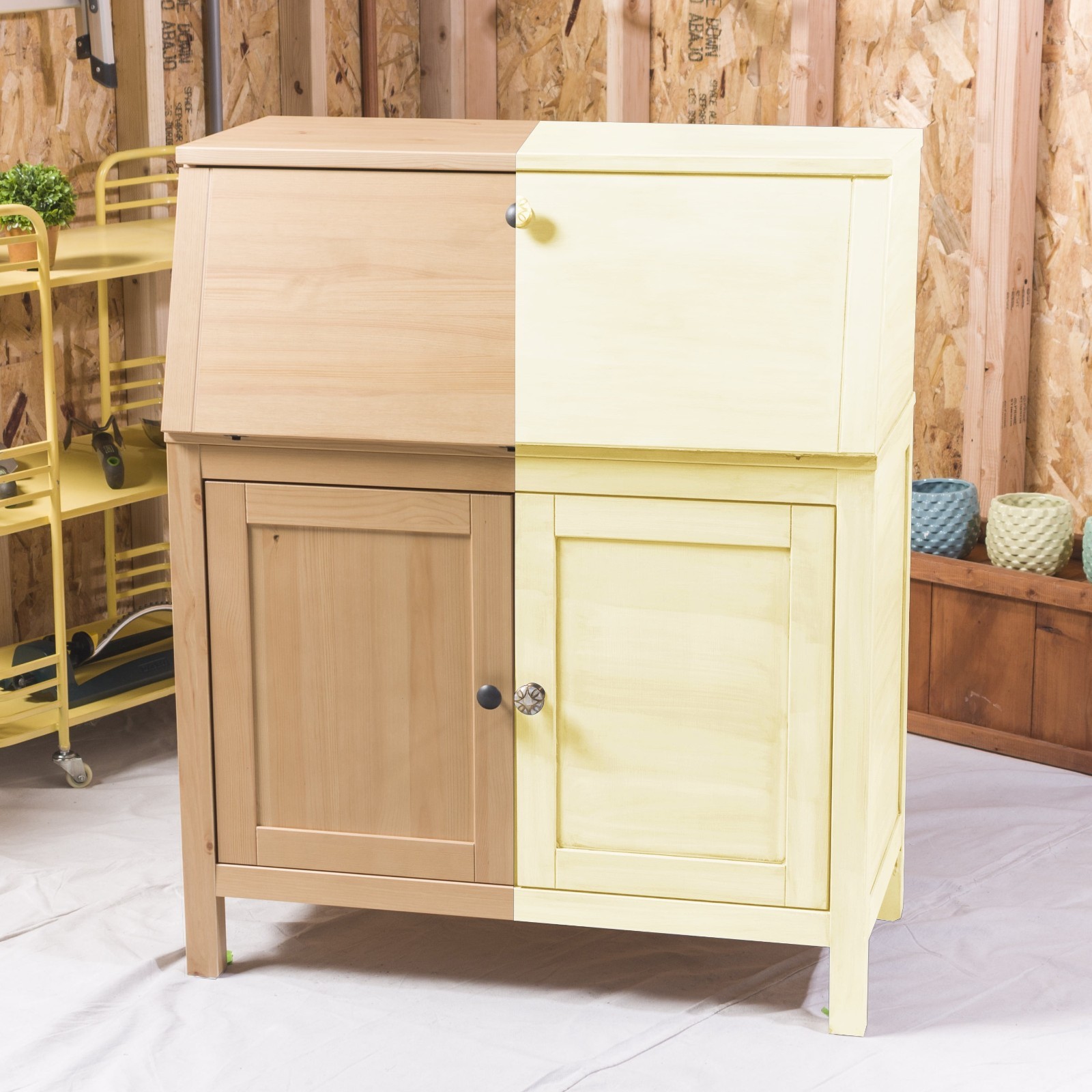 Rust-Oleum Chalked Ultra Matte Chiffon Cream Quart Paint Cabinets Furniture DIY