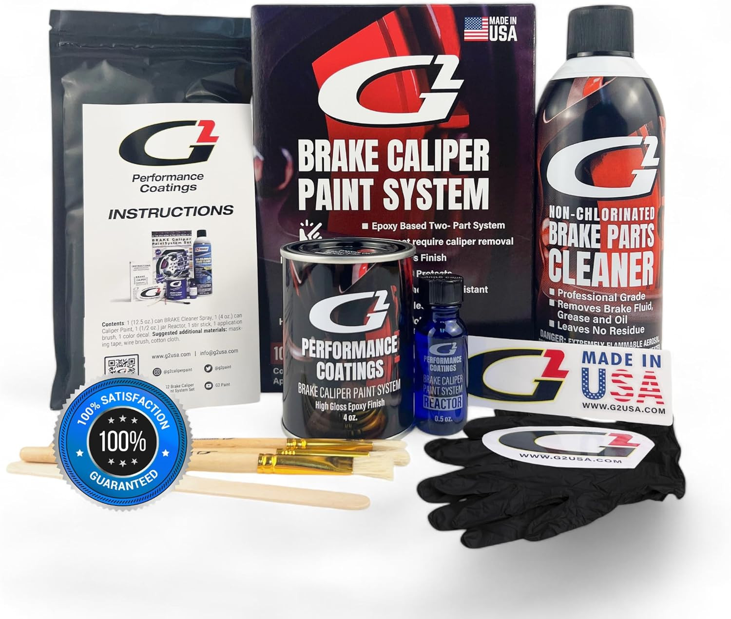 High Temperature Brake Caliper Paint System Set Yellow 161