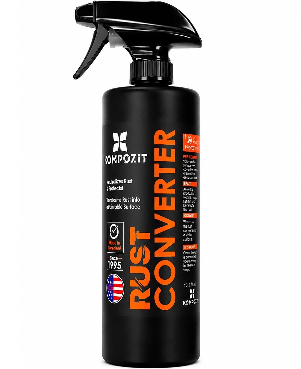 Rust Converter for Metal – Plant-Based Rust Reformer & Neutralizer, Odorless, 1