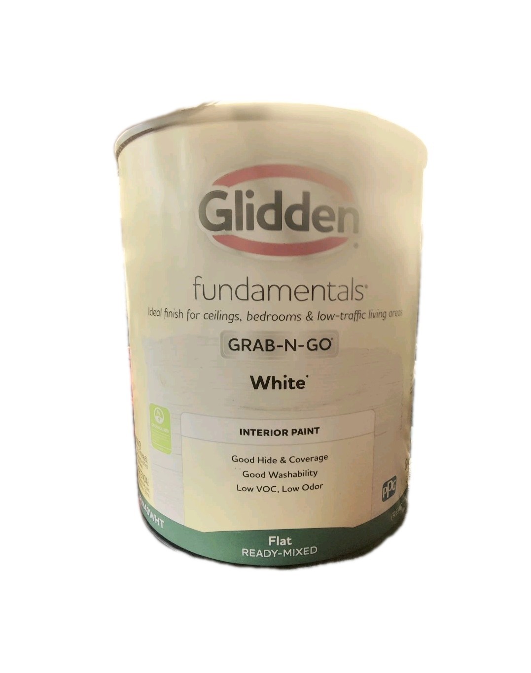 Glidden Interior Ceiling Paint Flat, White, 1 Gallon : Order Today