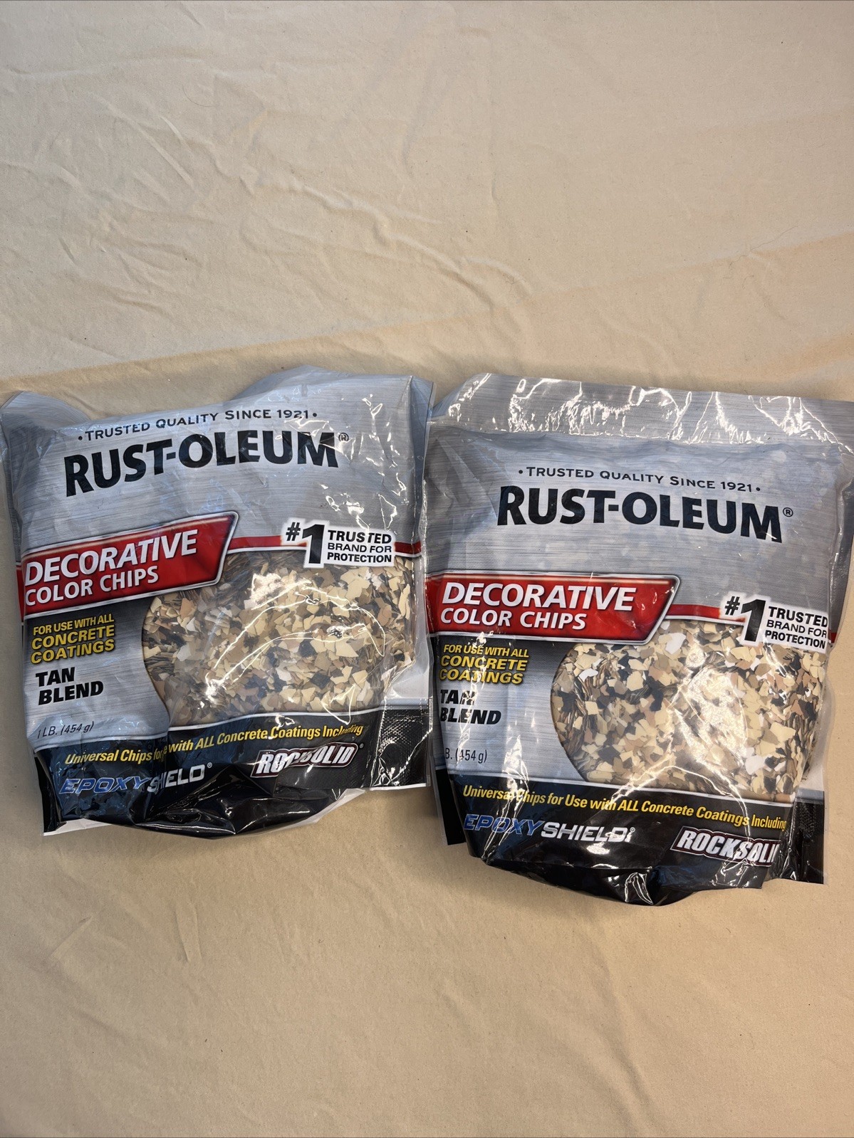 Rust-Oleum Decorative Color Chips Tan Blend 2 Pack (1lb) 301357 Tan