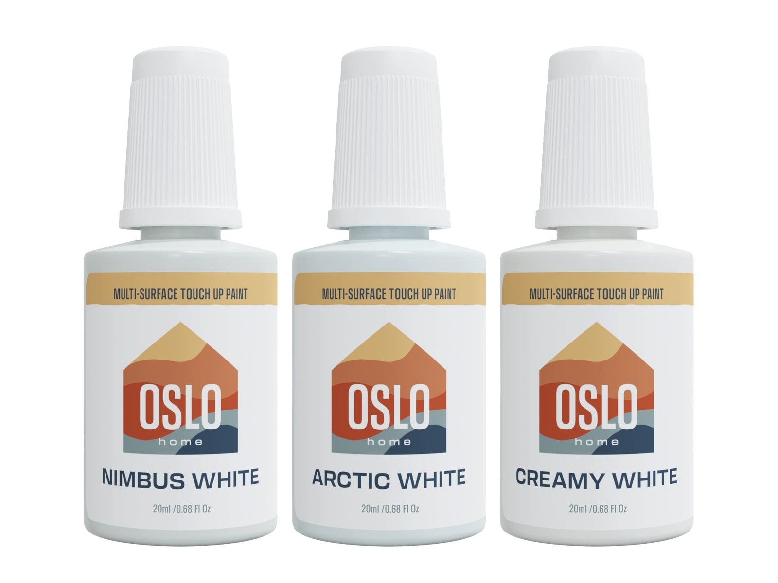 Oslo Home 3 White Color Porcelain Touch Up Paint Kit – For Bathroom Fixtures,…